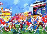 Leroy Neiman Canvas Paintings - In The Pocket